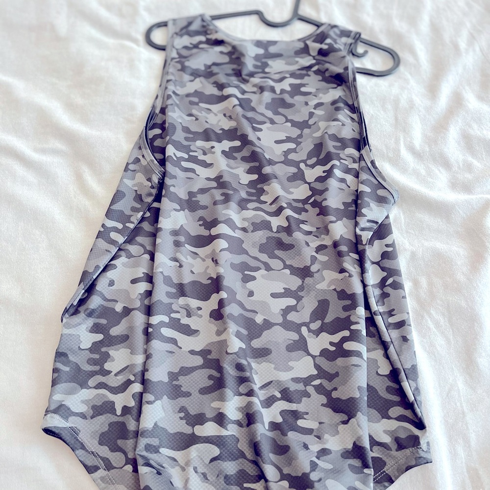 BYLT Premium Basics Performance Asphalt -Camo Drop-Cut Tank